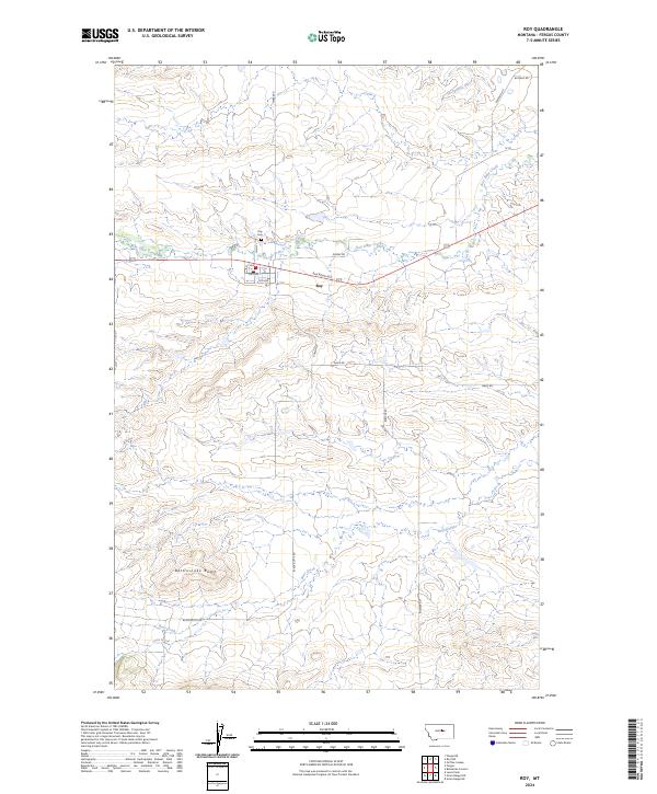 USGS Topographic Map – Roy
