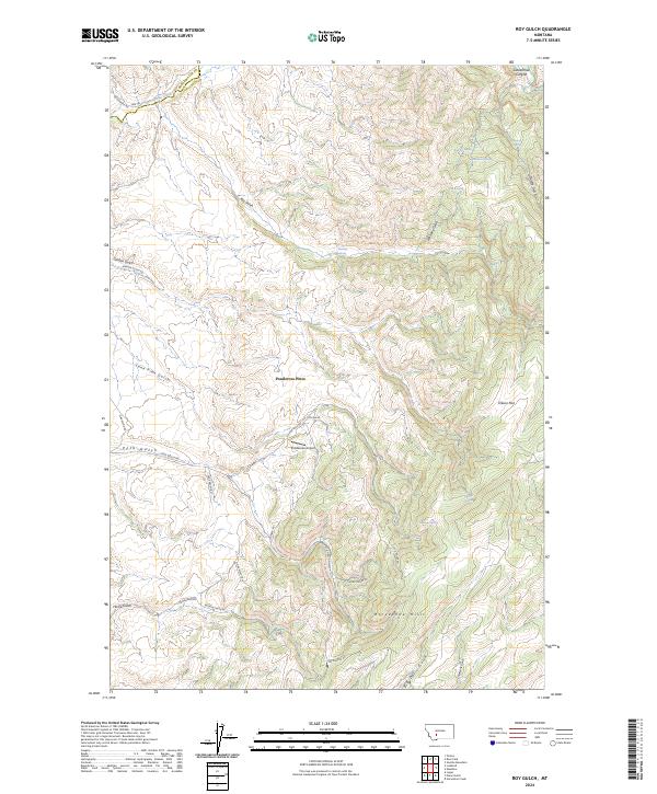 USGS Topographic Map – Roy Gulch
