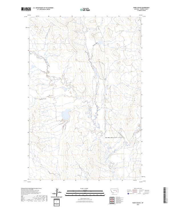 USGS Topographic Map – Rudie Coulee