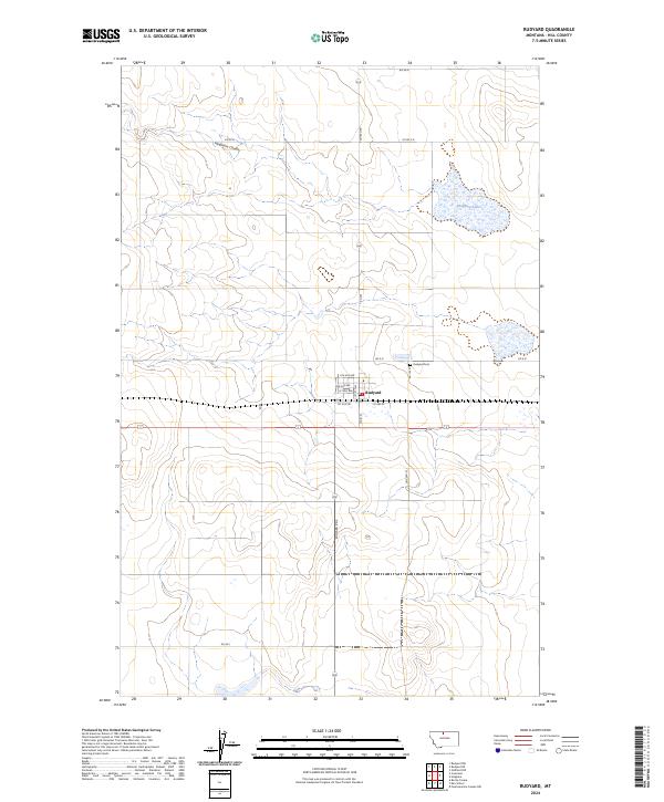USGS Topographic Map – Rudyard