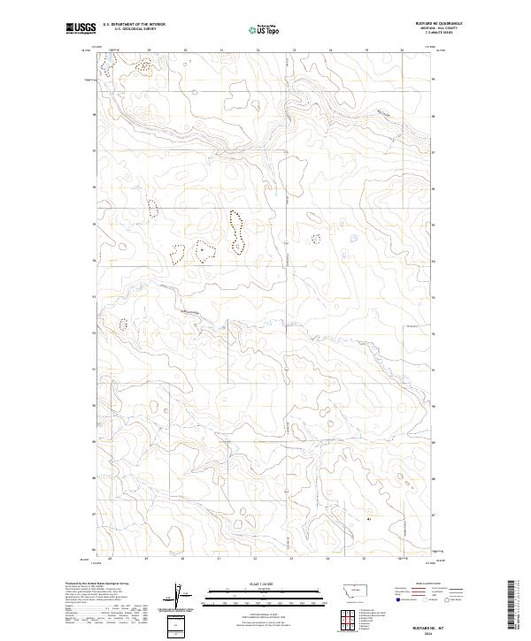 USGS Topographic Map – Rudyard NE