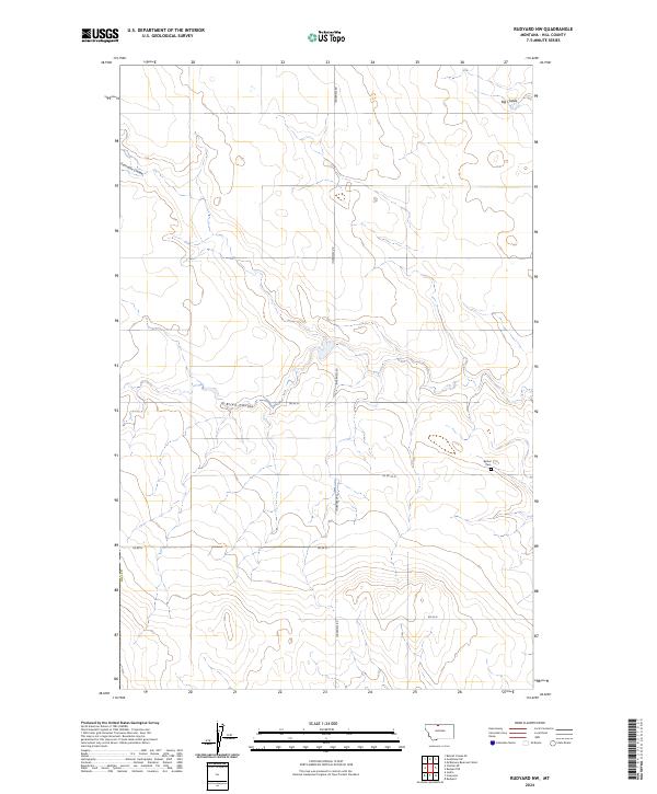 USGS Topographic Map – Rudyard NW