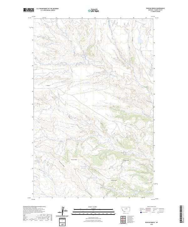 USGS Topographic Map – Runyan Bench