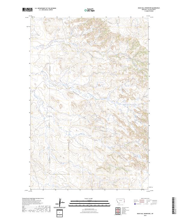 USGS Topographic Map – Rush Hall Reservoir
