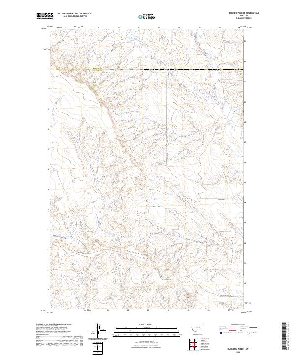 USGS Topographic Map – Ruskosky Ridge