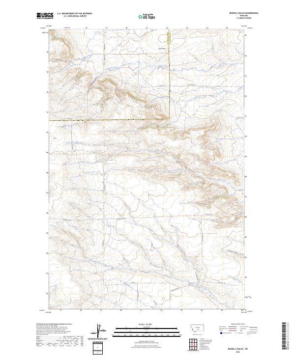 USGS Topographic Map – Russell Gulch
