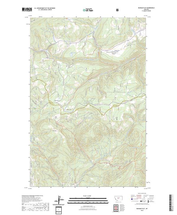 USGS Topographic Map – Russian Flat