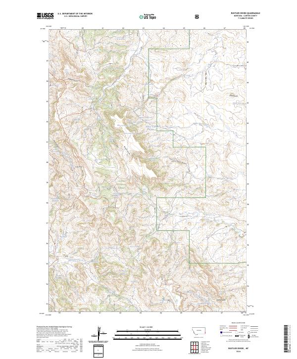 USGS Topographic Map – Rustler Divide