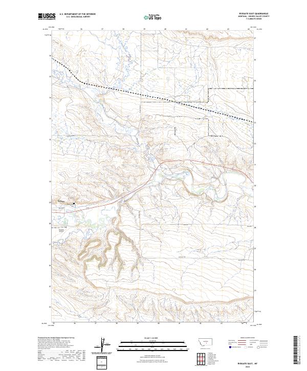USGS Topographic Map – Ryegate East