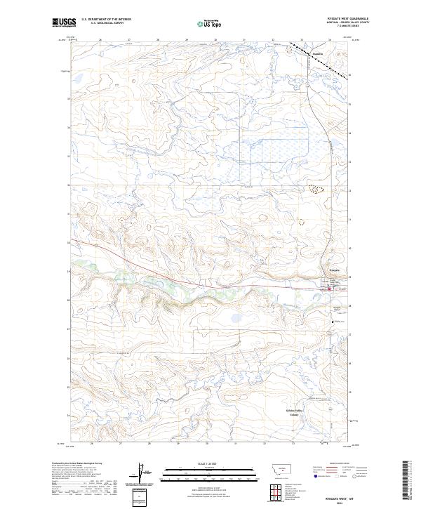 USGS Topographic Map – Ryegate West
