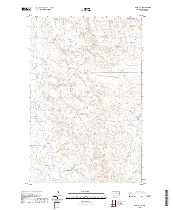USGS Topographic Map – Sadie Coulee