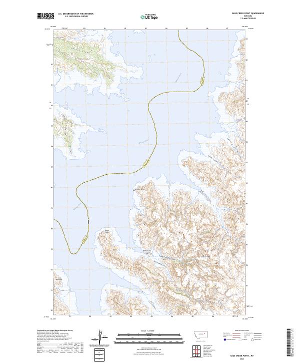 USGS Topographic Map – Sage Creek Point