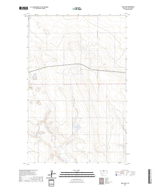 USGS Topographic Map – Sage Lake