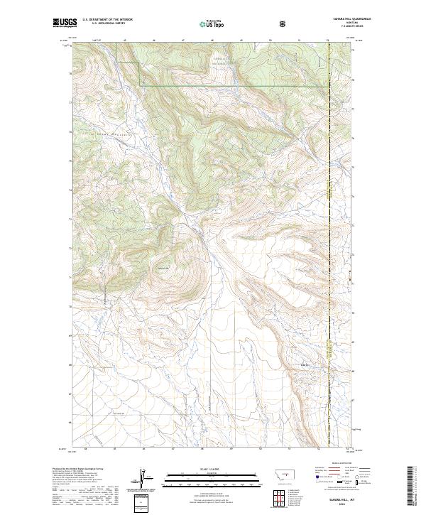 USGS Topographic Map – Sahara Hill