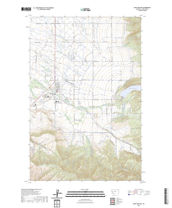 USGS Topographic Map – Saint Ignatius