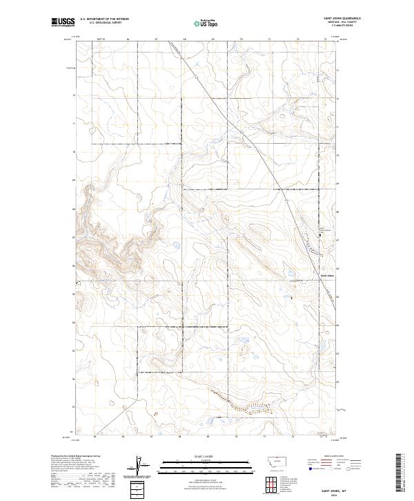 USGS Topographic Map – Saint Johns