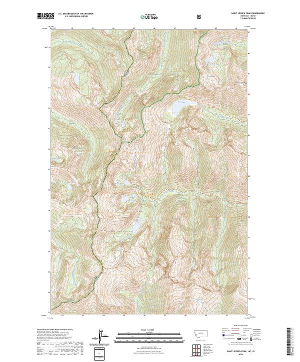 USGS Topographic Map – Saint Joseph Peak