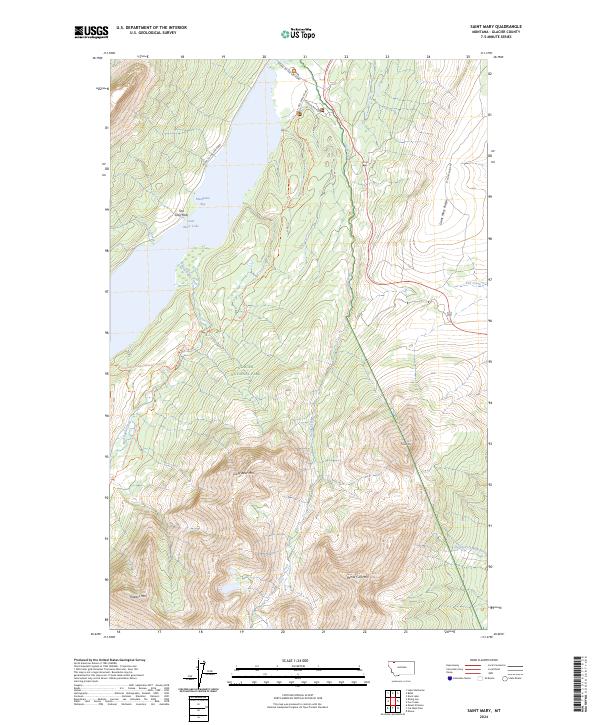 USGS Topographic Map – Saint Mary