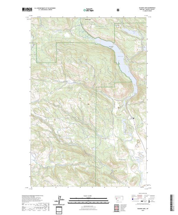 USGS Topographic Map – Salmon Lake