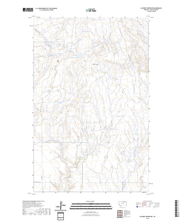 USGS Topographic Map – Salsbery Reservoir