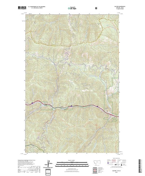 USGS Topographic Map – Saltese