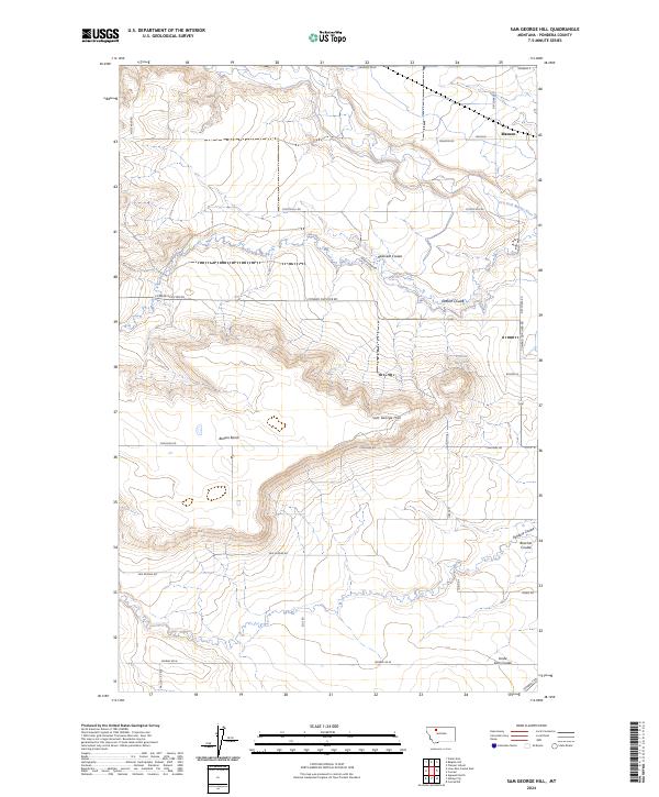 USGS Topographic Map – Sam George Hill
