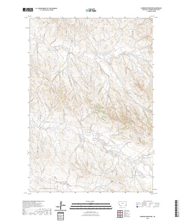 USGS Topographic Map – Sanburn Reservoir