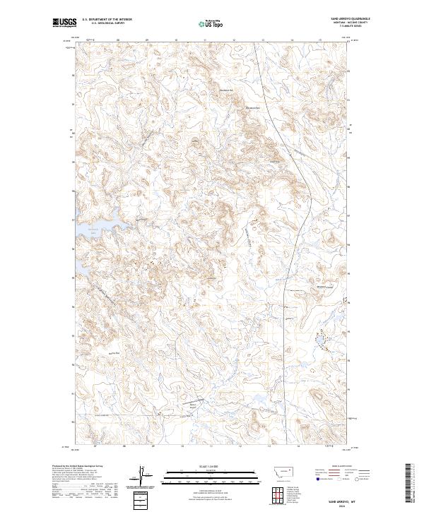 USGS Topographic Map – Sand Arroyo