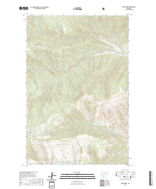 USGS Topographic Map – Sand Point