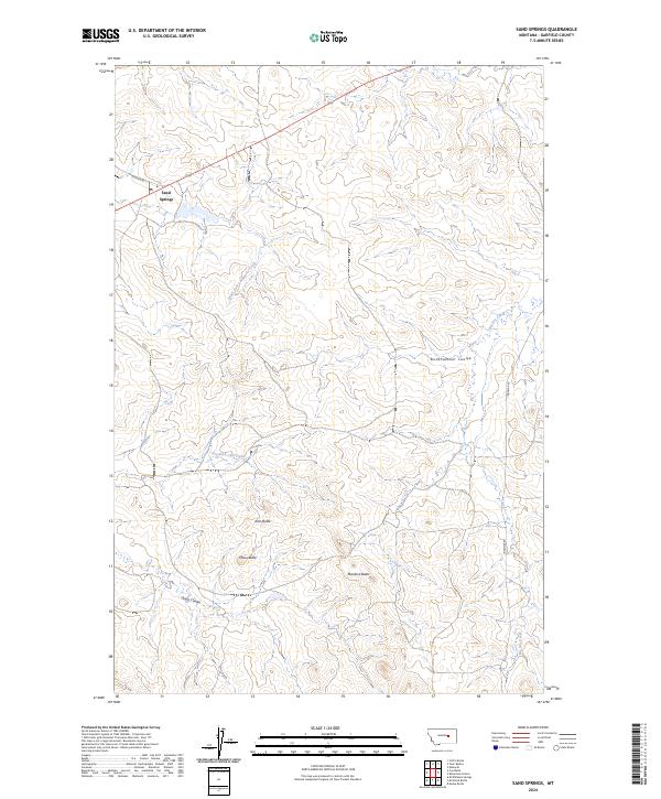 USGS Topographic Map – Sand Springs