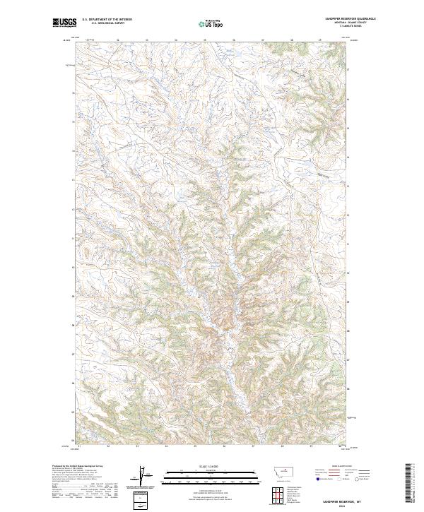 USGS Topographic Map – Sandpiper Reservoir