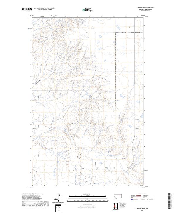 2024 Map of Sargent Creek, 2024 Print