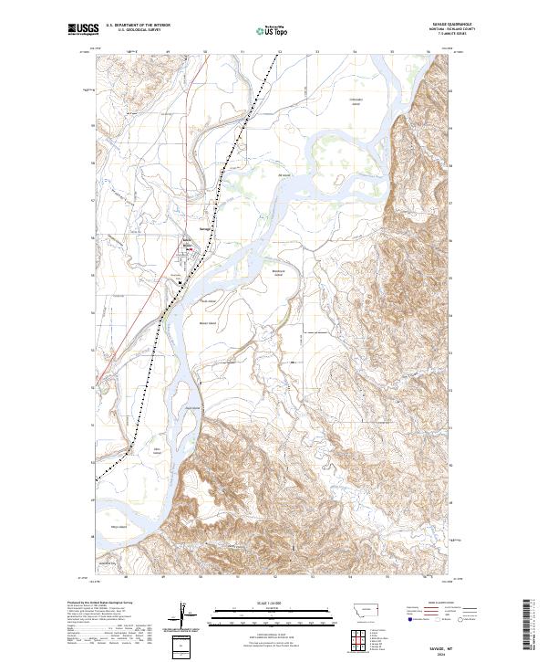 USGS Topographic Map – Savage