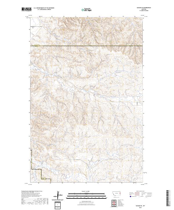 USGS Topographic Map – Savage SE