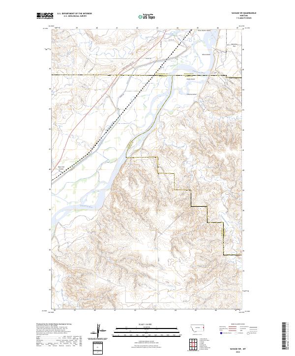 USGS Topographic Map – Savage SW