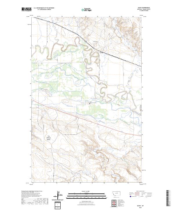 USGS Topographic Map – Savoy