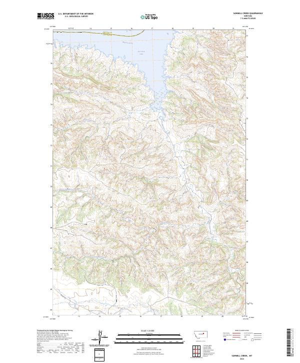 USGS Topographic Map – Sawmill Creek