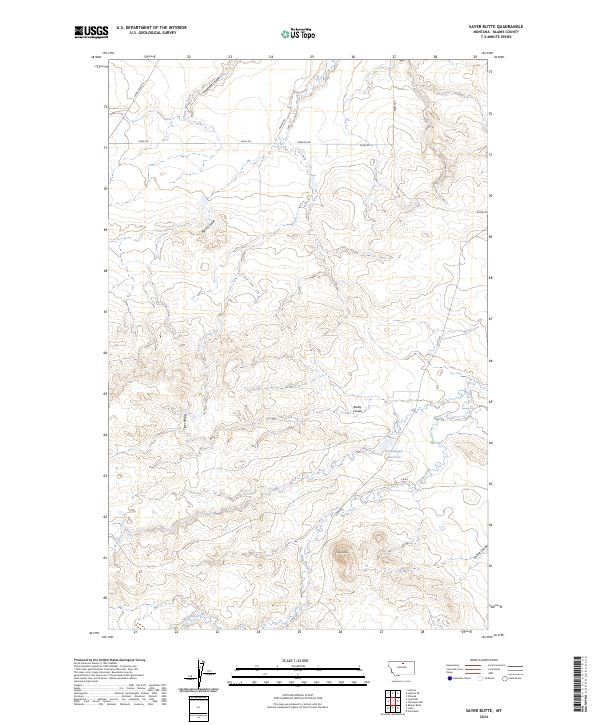 USGS Topographic Map – Sayer Butte
