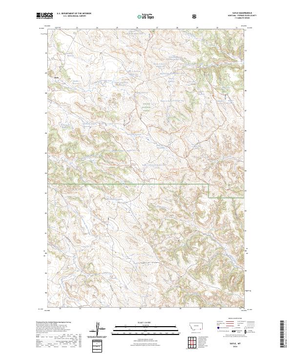 USGS Topographic Map – Sayle
