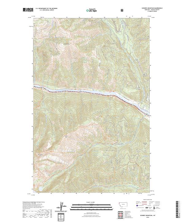USGS Topographic Map – Scenery Mountain