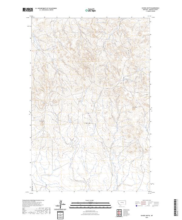USGS Topographic Map – School Butte