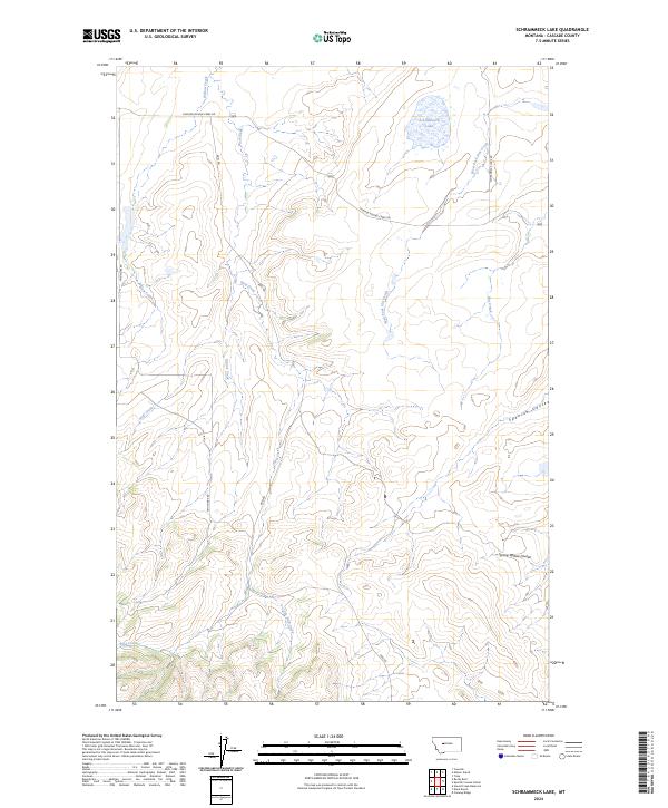 USGS Topographic Map – Schrammeck Lake