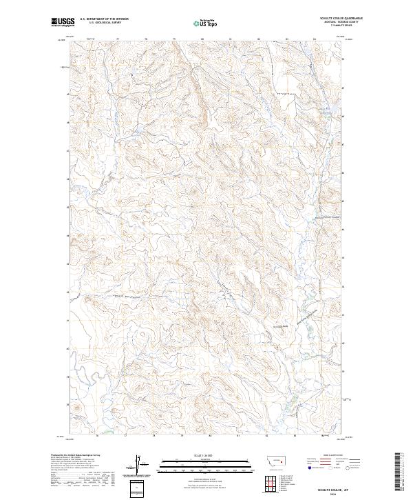 USGS Topographic Map – Schultz Coulee