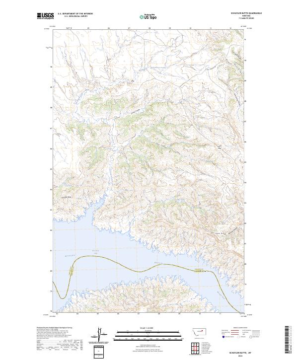 USGS Topographic Map – Schuyler Butte