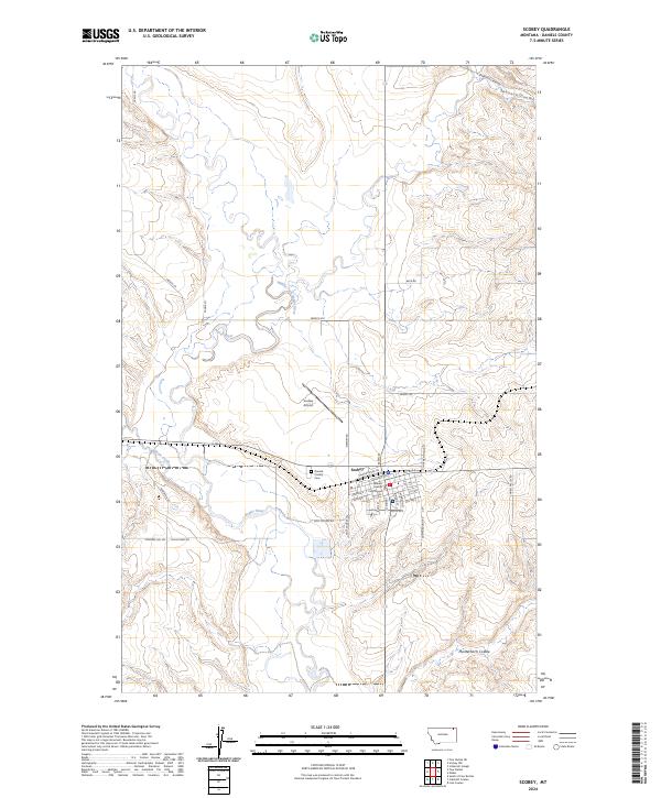USGS Topographic Map – Scobey