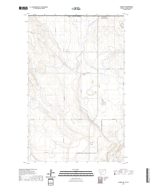 USGS Topographic Map – Scobey NW