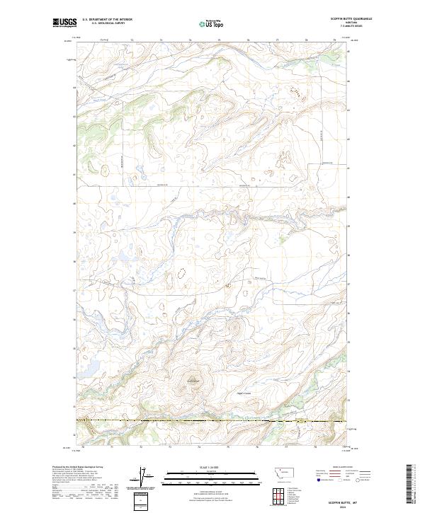 USGS Topographic Map – Scoffin Butte