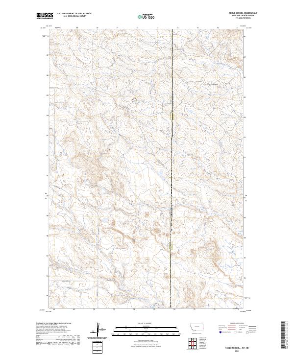USGS Topographic Map – Scole School