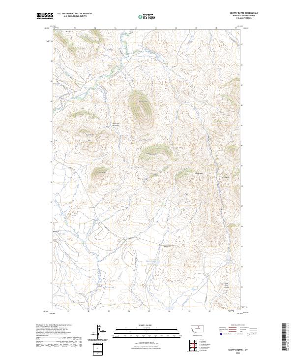 USGS Topographic Map – Scotty Butte
