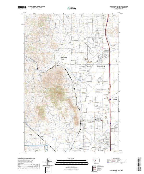 USGS Topographic Map – Scratchgravel Hills